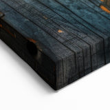 Aged Hardware Wall Art - Weathered Wood and Iron Lock Canvas Print