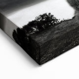 Haunting Abandoned Mansion Art - Black & White Gothic House Print