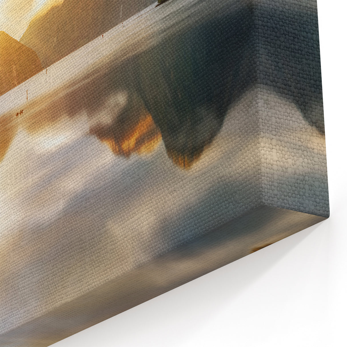 Sunrise Over Majestic Peaks - Scenic Lake Wall Art with Mountain Reflections