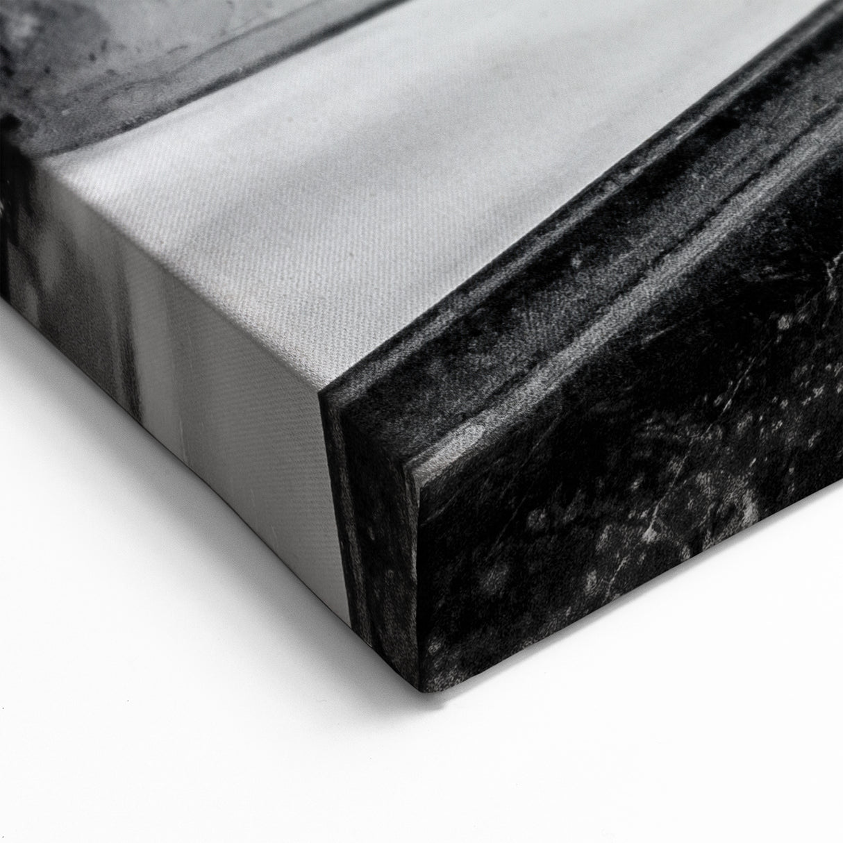 Historic Pantheon Fountain Wall Art - Black and White Canvas Print