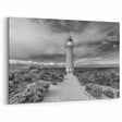 Black and White Lighthouse - Coastal Wall Art Scenic Nautical Decor