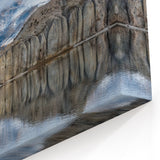 Serene Mountain Reflection Cliffs Canvas – Tranquil Landscape Wall Art