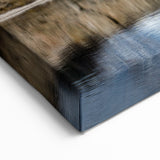 Serene Mountain Reflection Cliffs Canvas – Tranquil Landscape Wall Art