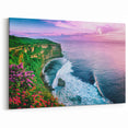 Vibrant Coastal Cliffs Canvas – Stunning Sunset Seascape Wall Art Decor
