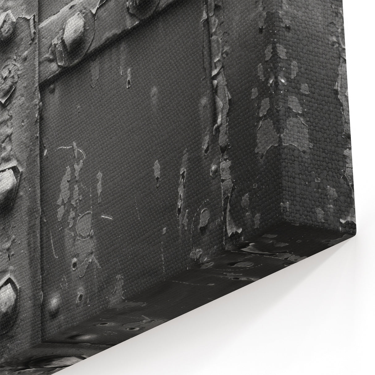 Industrial Hardware Wall Art - Textured Metal and Bolts Canvas Print