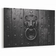 Majestic Lion Hardware Wall Art - Vintage Door Knocker Canvas Print