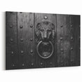 Majestic Lion Hardware Wall Art - Vintage Door Knocker Canvas Print