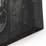 Majestic Lion Hardware Wall Art - Vintage Door Knocker Canvas Print