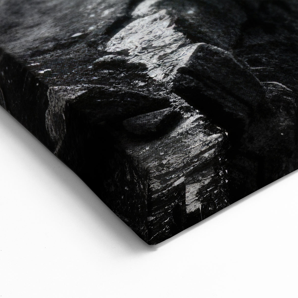 Dramatic Cliffs Wall Art – Monochrome Cliff Canvas for Modern Spaces