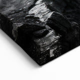 Dramatic Cliffs Wall Art – Monochrome Cliff Canvas for Modern Spaces
