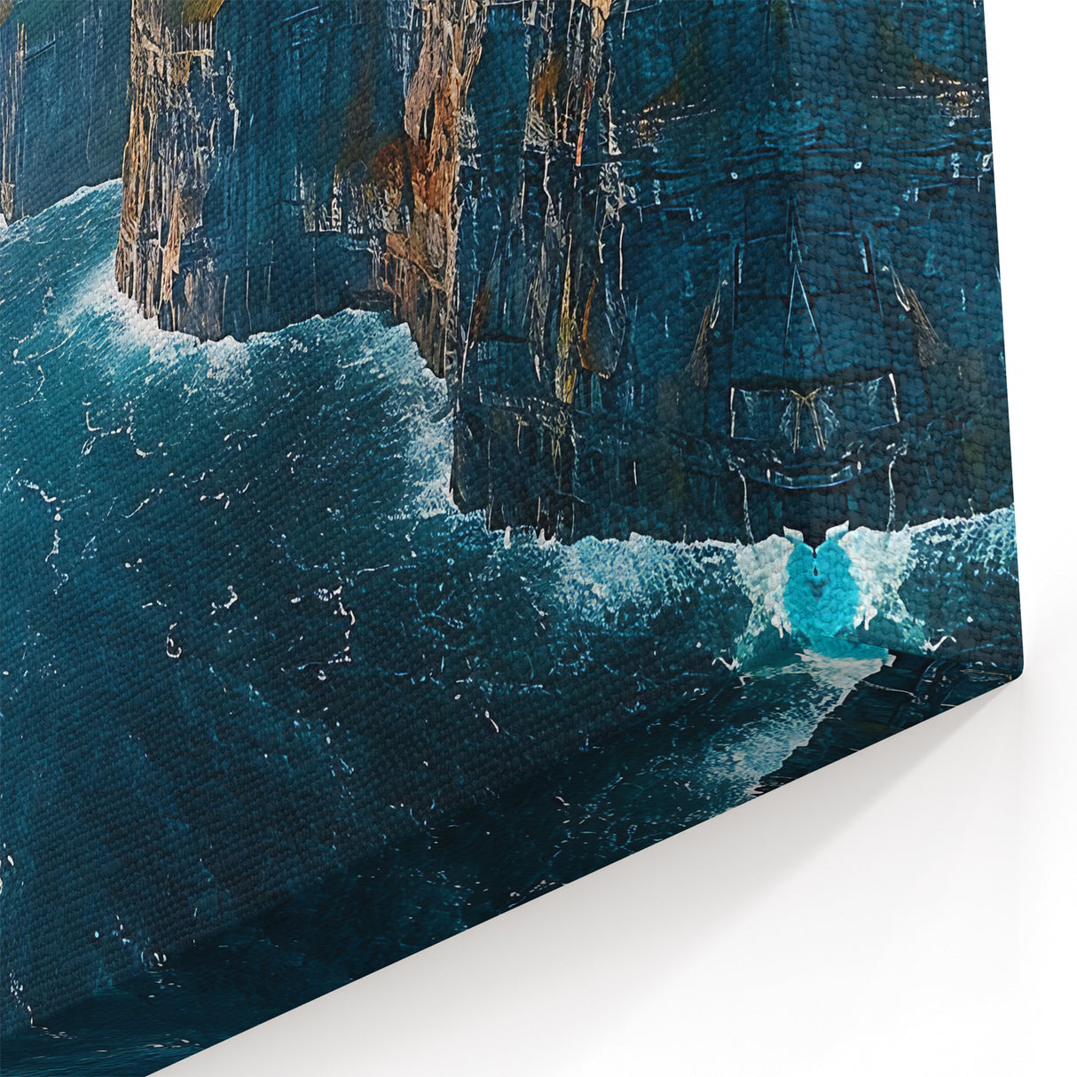 Majestic Ocean Cliffs Wall Art – Coastal Cliff Canvas for Home Decor