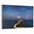 Starry Night Lighthouse Path - Captivating Coastal Wall Art Decor
