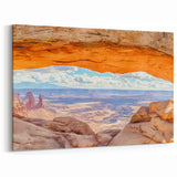 Desert Arch Cliffs Wall Art – Scenic Cliff Canvas for Home Interiors