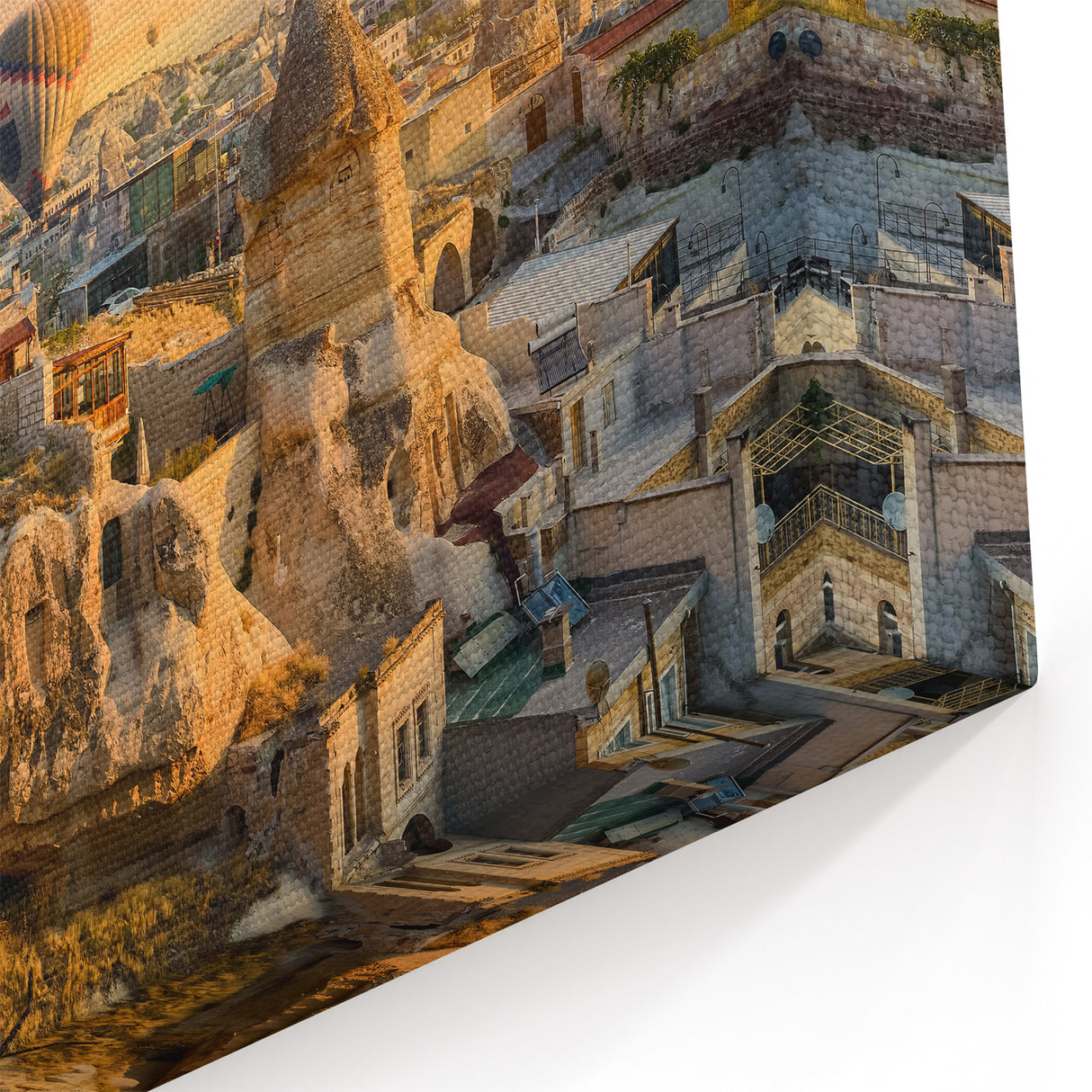 Hot Air Balloons Over Cliffs – Vibrant Cliff Canvas Art for Interiors