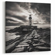 Majestic Coastal Lighthouse Art - Nautical Scenic Canvas Print Decor