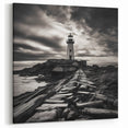 Majestic Coastal Lighthouse Art - Nautical Scenic Canvas Print Decor