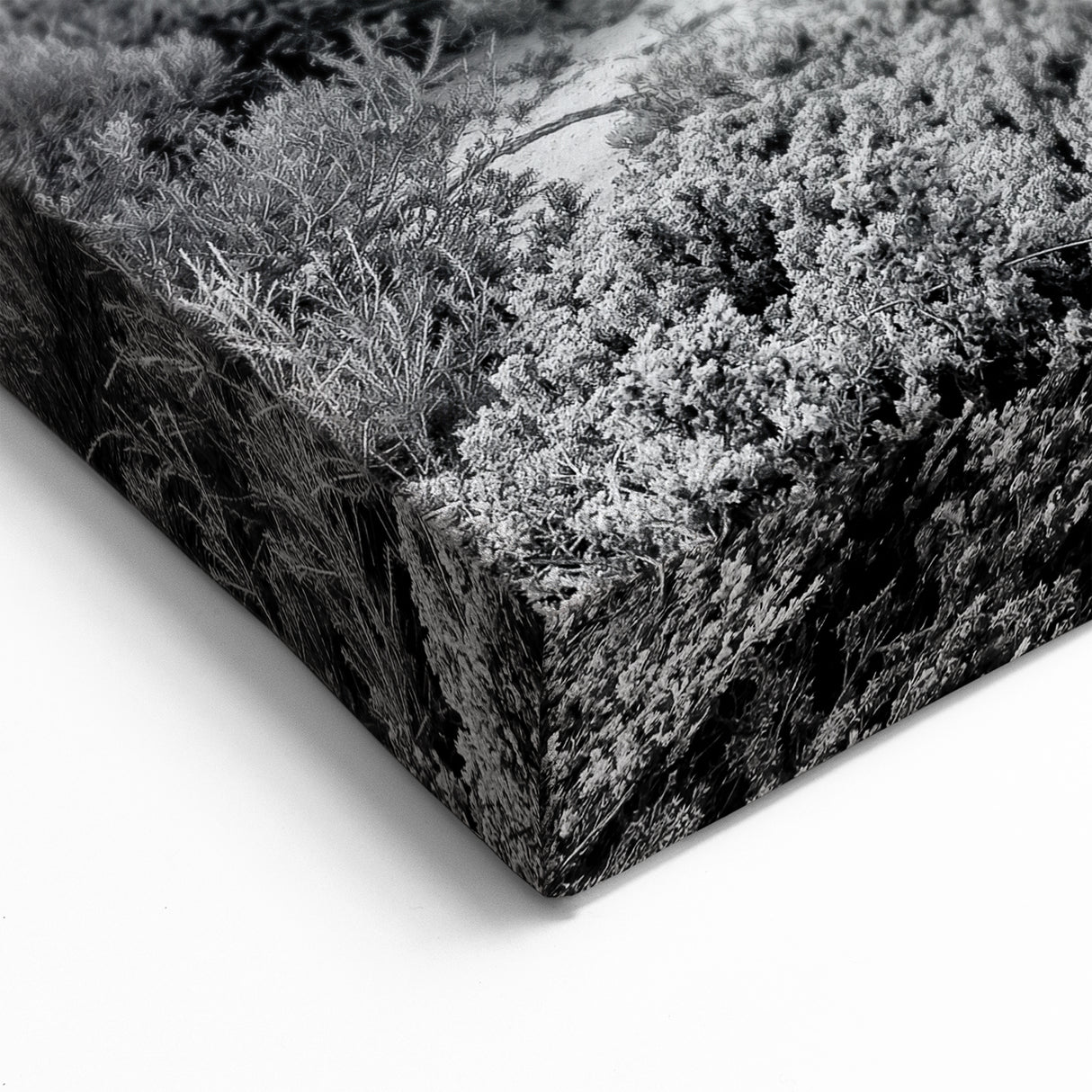 Black and White Lighthouse – Dramatic Coastal Cliff Canvas Art for Home