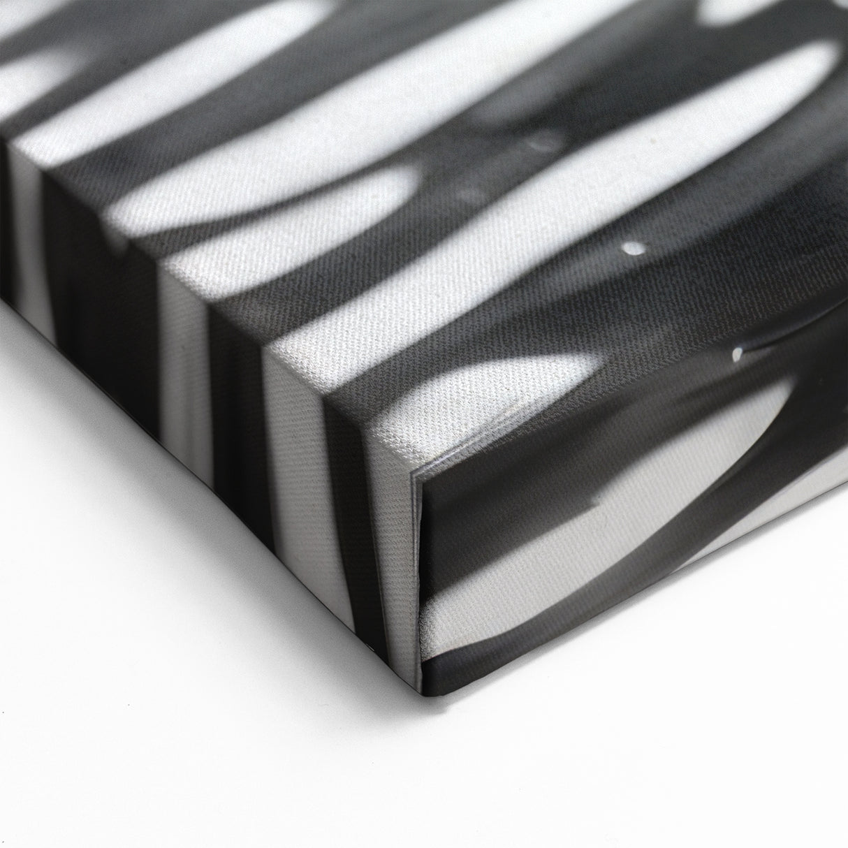 Modern Black & White Fountain - Elegant Monochrome Wall Art Print