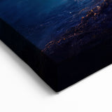 Mystical Night Lighthouse Art - Enigmatic Coastal Canvas Print Decor