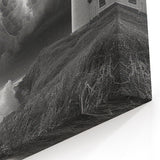 Stormy Lighthouse Art - Dramatic Coastal Canvas Print Decor