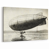 Vintage Airship Illustration | Classic Dirigible Aviation Wall Art Print