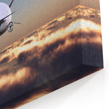 Modern Airship Canvas Print | Futuristic Dirigible Wall Art Decor