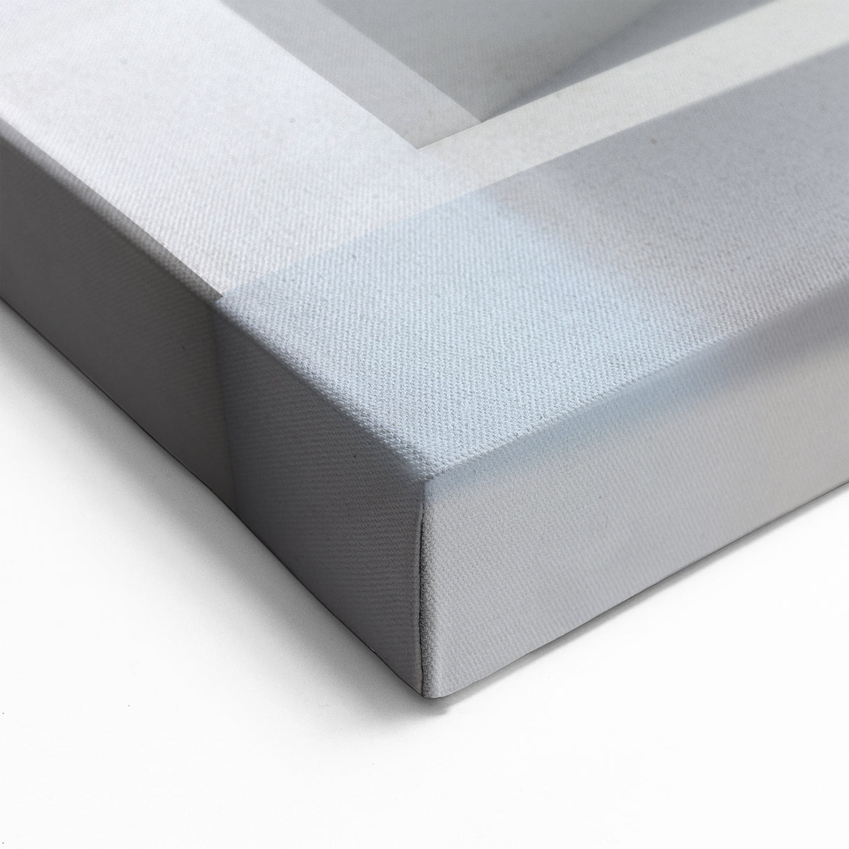 Minimalist Interior Art - Serene White Arches with Sky Blue Accents