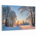 Winter Wonderland Tree Wall Art - Serene Snowy Landscape Canvas Prints