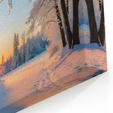 Winter Wonderland Tree Wall Art - Serene Snowy Landscape Canvas Prints