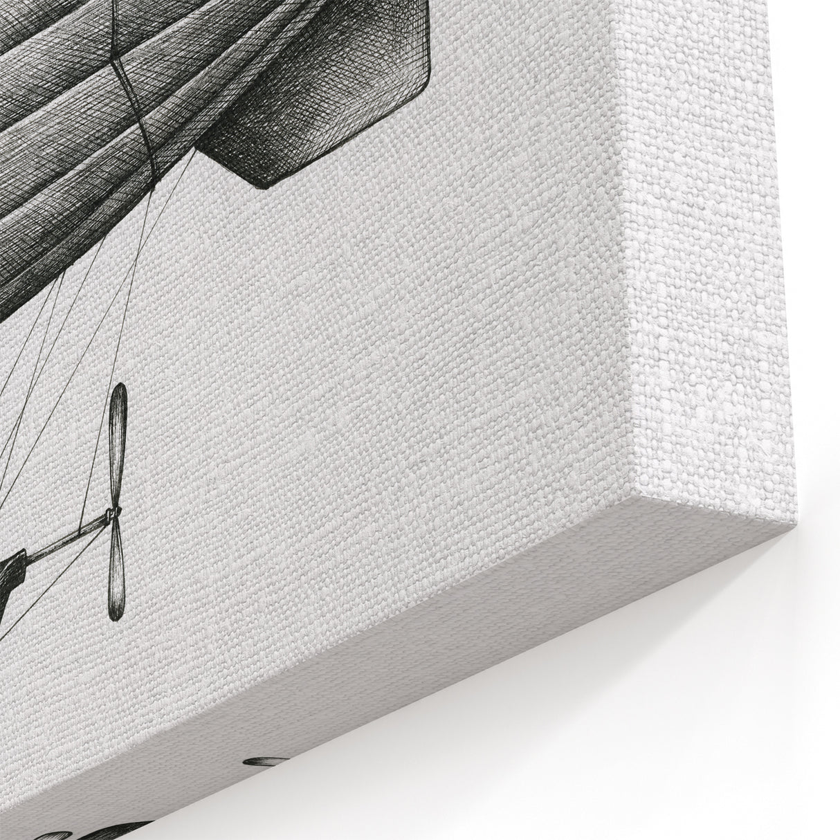 Vintage Dirigible Illustration | Classic Airship Wall Art Print