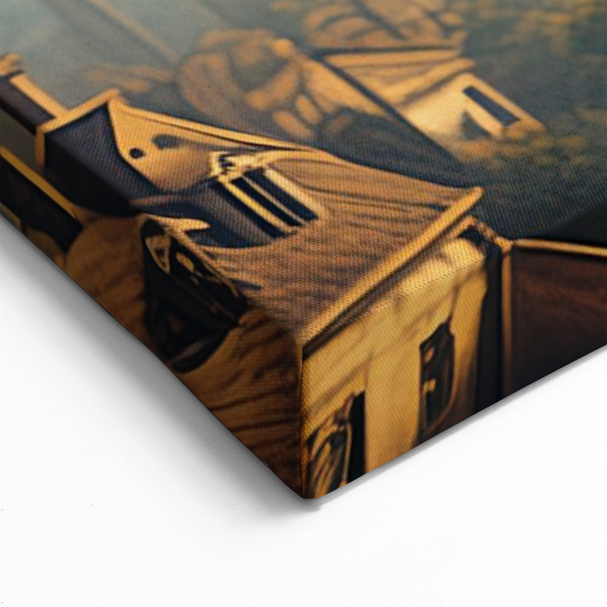 Elegant Airship Canvas Print | Vintage Steampunk Dirigible Wall Art