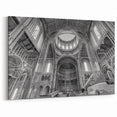 Monochrome Museum Architecture - Industrial Canvas & Framed Art Print