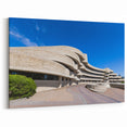 Modern Museum Architecture - Curved Design Canvas & Framed Wall Art