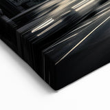 Urban Gothic Cityscape - Monochrome Canvas & Framed Wall Art Print