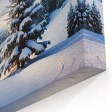 Majestic Snowy Tree Wall Art - Tranquil Winter Landscape Canvas Print