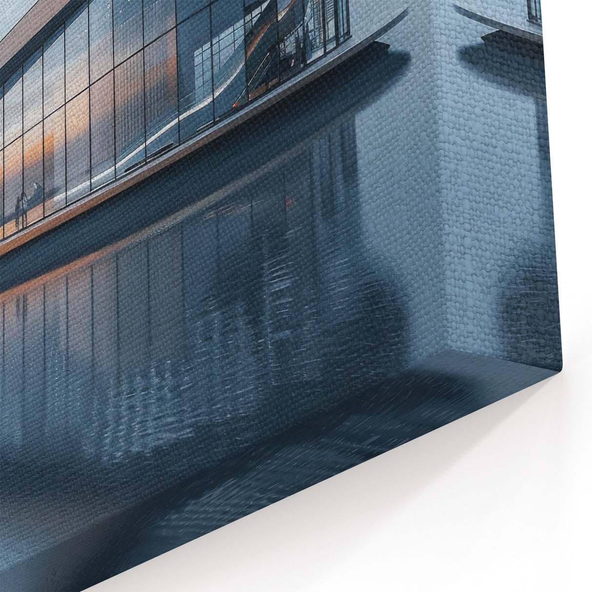 Modern Glass Pavilion - Reflections Canvas & Framed Wall Art Print