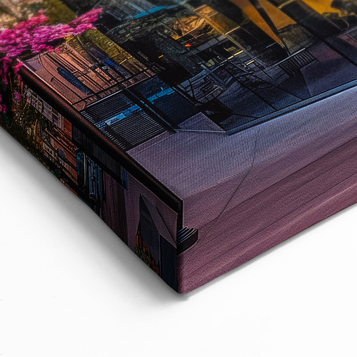 Modern Museum Architecture Art - Sunset Reflection Canvas Print