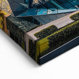 Contemporary Museum Architecture Art - Golden Hour Canvas Print