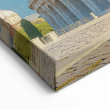 Historic Colosseum Rome Art - Ancient Architecture Canvas Print