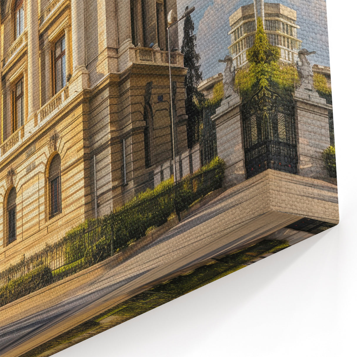 Classic European Museum Art - Elegant Architecture Canvas Print