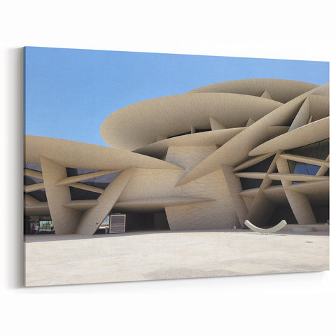 Modern Desert Rose Museum Art - Iconic Architecture Canvas Print