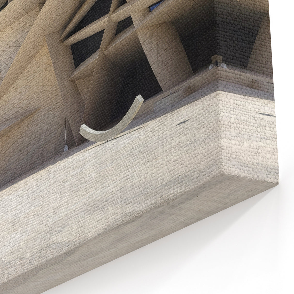 Modern Desert Rose Museum Art - Iconic Architecture Canvas Print