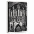 Gothic Cathedral Pipe Organ Art - Black & White Historic Print