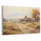 Rustic Farmhouse Wall Art - Autumn Landscape Canvas Print