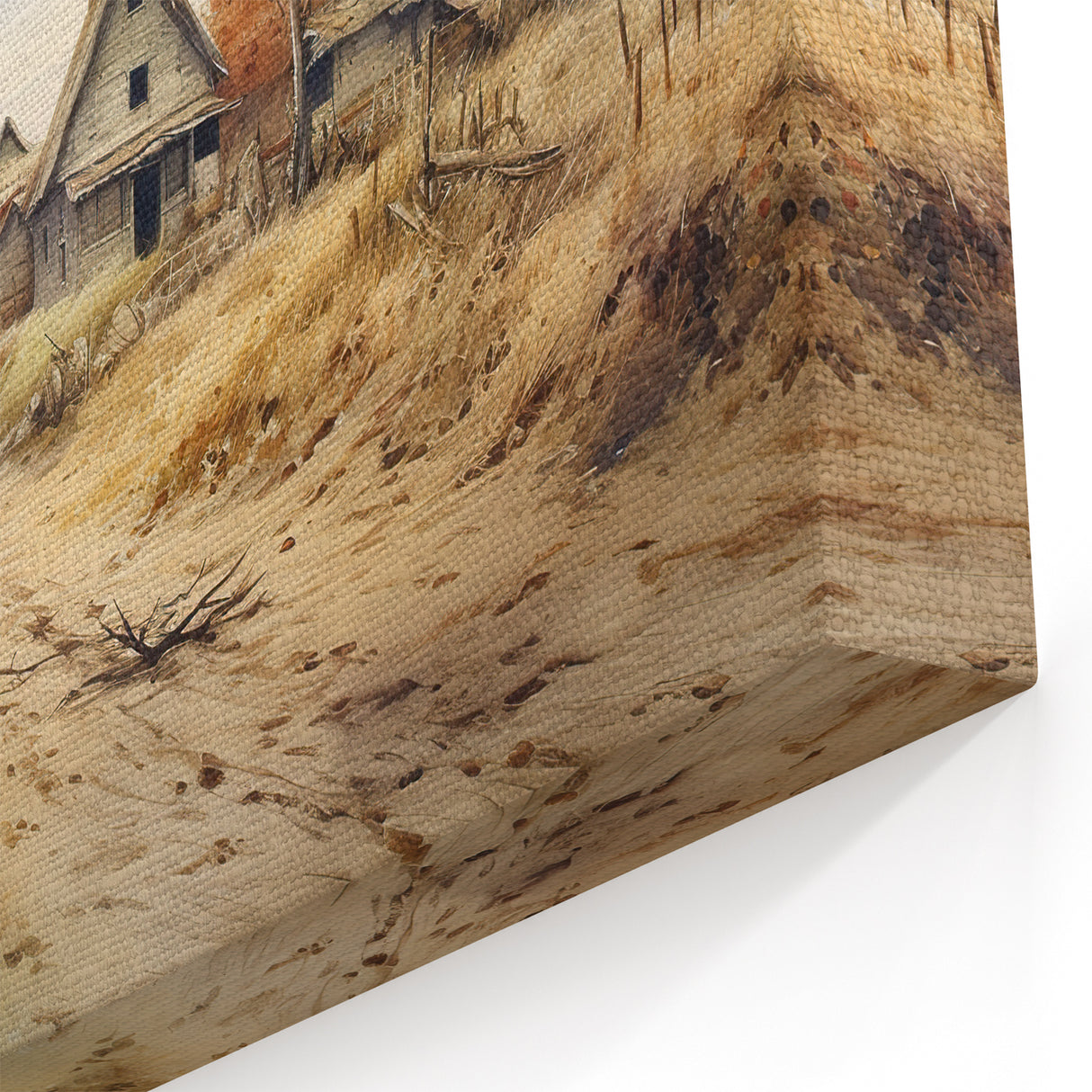 Rustic Farmhouse Wall Art - Autumn Landscape Canvas Print