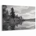 Scenic Countryside Wall Art - Reflective Rural Landscape Canvas