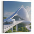 Futuristic Museum Architecture Art - Sleek Modern Design Print