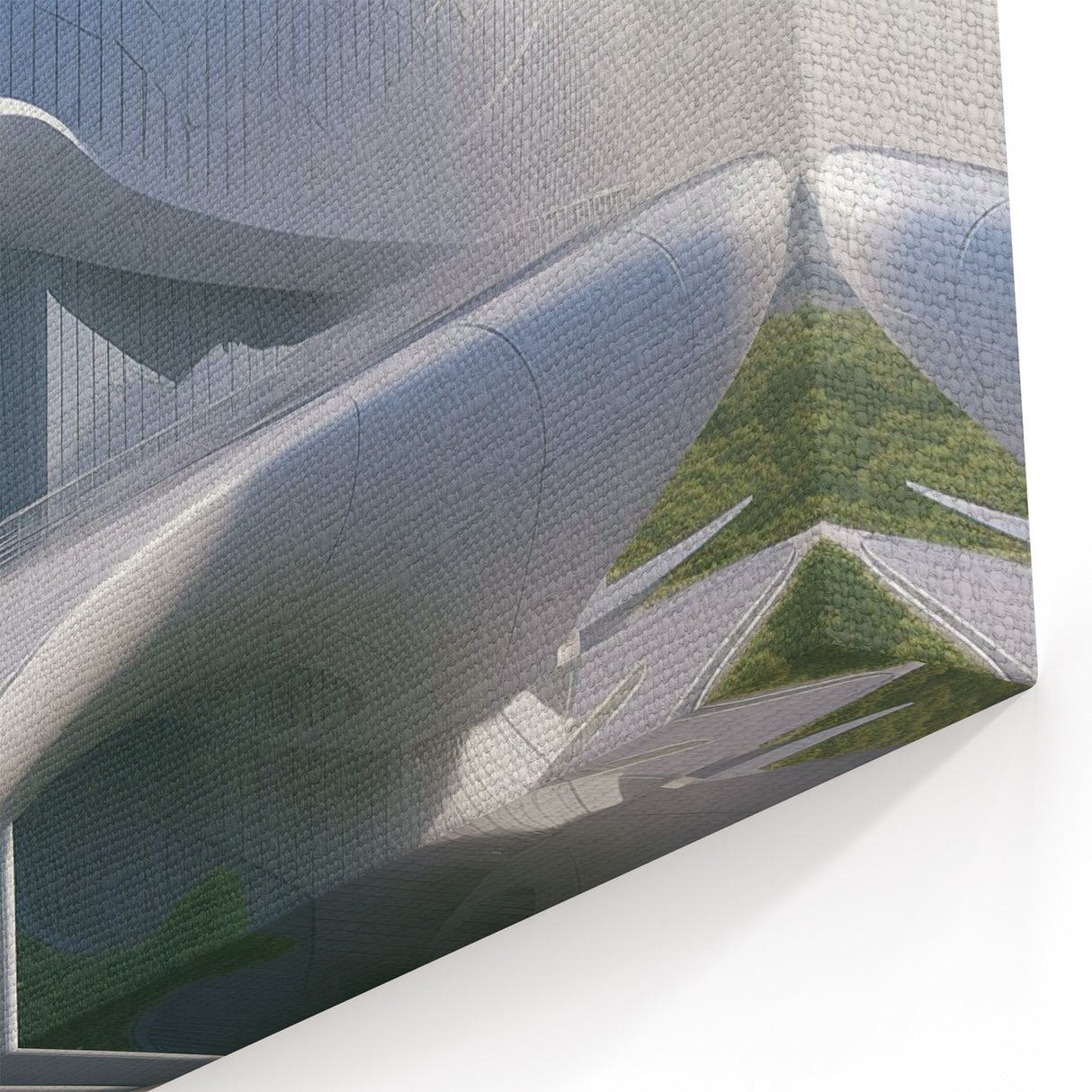 Futuristic Museum Architecture Art - Sleek Modern Design Print