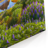 Countryside Wall Art - Vibrant Mountain Landscape Canvas Print