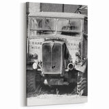 Dereliction Wall Art - Vintage Abandoned Crane Hire Truck Urban Decay Canvas